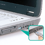 【アウトレット】USBコネクタ取付けセキュリティ SL-46-BL
