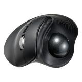 トラックボールマウス チルトホイール 高速スクロール エルゴノミクス 静音 2.4GHz Bluetooth ワイヤレス 5ボタン USB-C充電式 ブラック