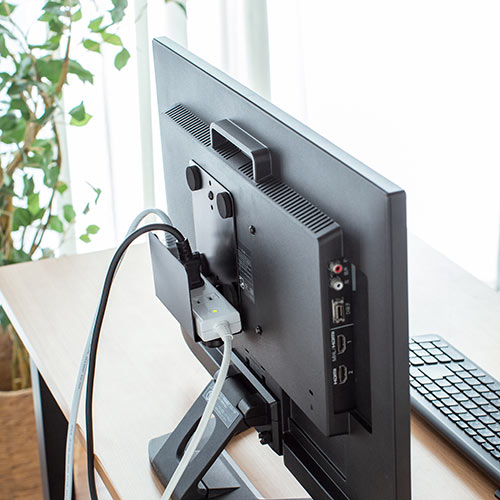 モニター裏 収納 VESA ホルダー Nintendo Switch設置 HDD