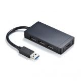 USBディスプレイアダプタ USBハブ付き USB A×3 HDMI出力