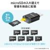 microSDカードリーダー USB-C接続 スマホ バックアップ機能つき