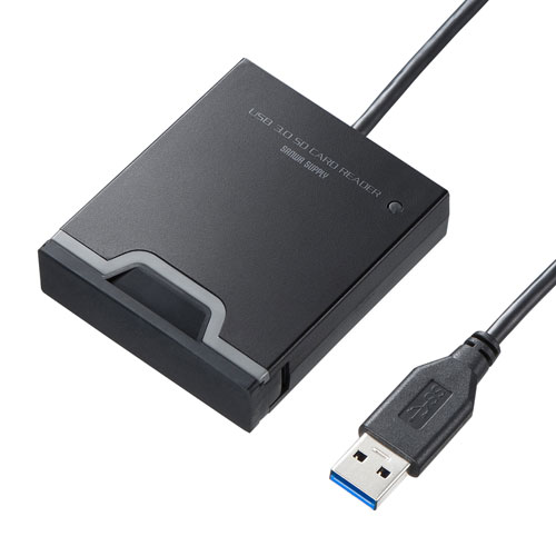 ゴム製カバー付き SDカードリーダー  USB3.2 Gen1 USB A接続