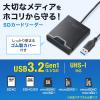 ゴム製カバー付き SDカードリーダー  USB3.2 Gen1 USB A接続