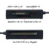 マルチカードリーダー USB2.0 SD/microSD MS CFカード対応