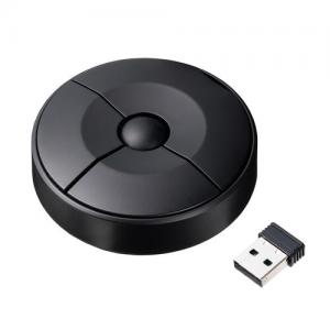 円盤型 Bluetoothマウス USB Aレシーバー 乾電池式