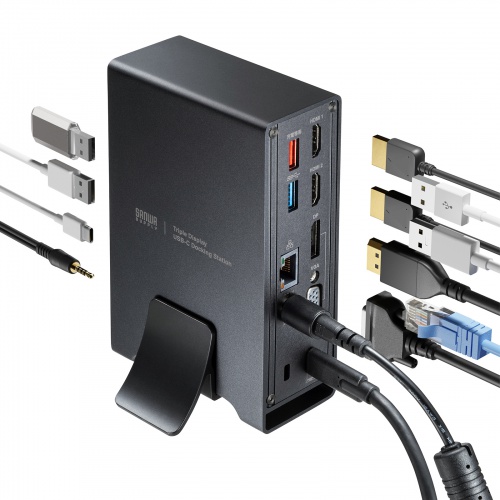 USB Type-Cドッキングステーション(3画面出力・PD100W・USB3.2 USB Type-Cドッキングステーション(3画面出力・PD100W・USB3.2