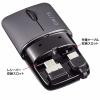 ワイヤレスマウス SLIMO 充電式 USB Type-C ブラック 静音