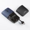 ワイヤレスマウス SLIMO 充電式 USB A ネイビー 静音