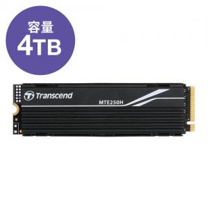 M.2 SSD MTE250H 4TB NVMe PCIe Gen4×4 3D NAND Transcend TS4TMTE250H PS5動作確認済み