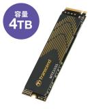 M.2 SSD 4TB PS5動作確認済 NVMe 1.4準拠 PCIe Gen4×4 3D NAND Transcend製 TS4TMTE250S