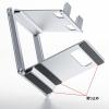 【アウトレット】薄型 スマートフォン タブレットスタンド 折りたたみ式 角度 高さ調整　シルバー