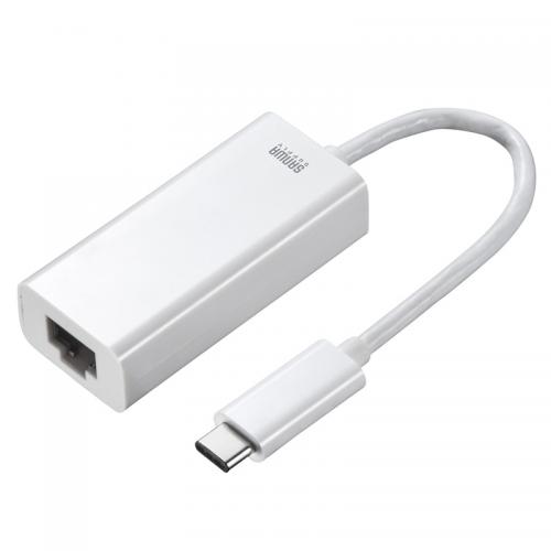 USB Type-Cコネクタ-LANアダプタ ホワイト