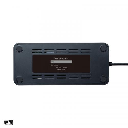 USB3.1-HDMIディスプレイアダプタ 4K対応 2出力 LAN-ポート付き 