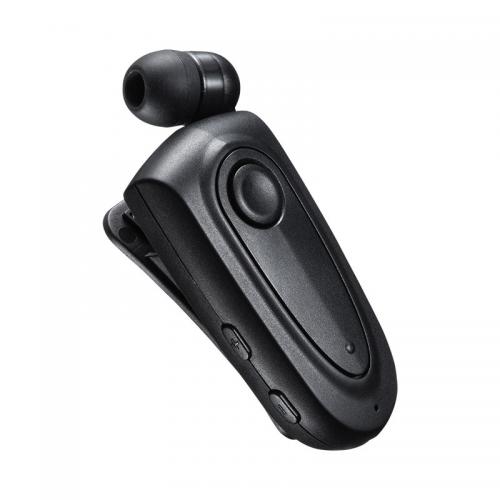 Bluetoothヘッドセット 片耳 モノラル カナル型 ケーブル巻取り 振動機能