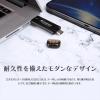 スティックSSD 128GB USB3.2 Gen2 USB A USB-C ブラック Transcend ESD310