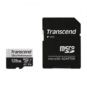 microSDXCカード 128GB Class10 UHS-I U3 A2 V30 ゲーミングカード SDカード変換アダプタ付 Transcend製 TS128GUSD340S