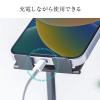 【アウトレット】折りたたみ式スマホスタンド 薄型9mm アルミ製 角度調整