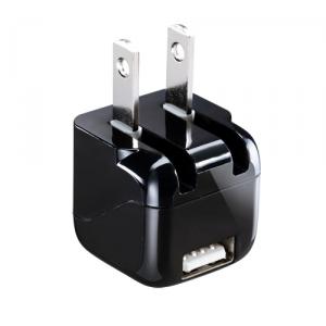 【アウトレット】USB充電器(1ポート・1A・小型・ブラック)