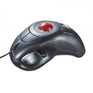 【アウトレット】USBごろ寝マウス ハンディトラックボール ケーブル1.9m