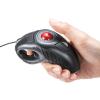 【アウトレット】USBごろ寝マウス ハンディトラックボール ケーブル1.9m