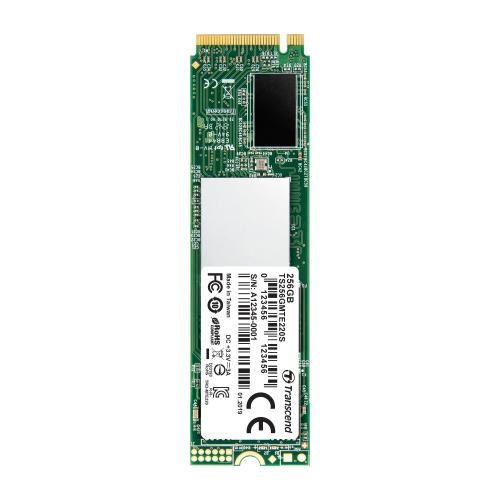 M.2 SSD 256GB PCIe NVMe 1.3準拠 Gen3×4 3D NAND Transcend製