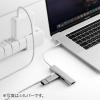 USB Type-Cハブ USB PD充電 60W対応 HDMI出力 MacBook iPad Pro対応 4K/30Hz USB Aポート アルミ ガンメタ