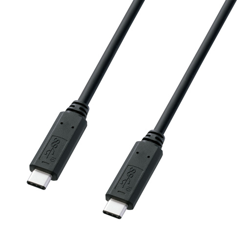 【アウトレット】USB Type-Cケーブル 1m USB3.2 Gen2 USB PD 100W対応 ブラック
