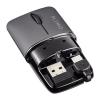 薄型モバイルマウス SLIMO Bluetooth 2.4GHzワイヤレス 静音ボタン USB充電式 ブラック
