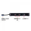 【アウトレット】USB3.1-HDMIディスプレイアダプタ 4K対応  2出力 LAN-ポート付き