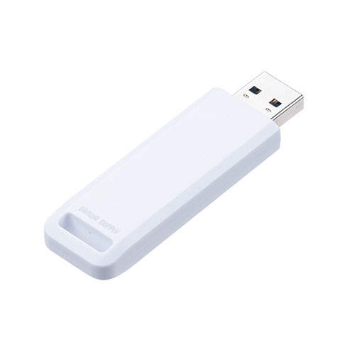 USBメモリ 8GB USB3.2 Gen1 ホワイト スライド式 高速データ転送