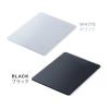 ガラスマウスパッド 縦18cm 横26cm Sサイズ ブラック