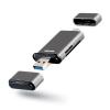 UHS-II対応 SD/micrカードリーダー USB-A & USB-C接続 USB 5Gbps ガンメタリック