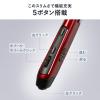 ペン型マウス Bluetooth ワイヤレス USB A USB-C接続 充電式 クリップ付き レッド