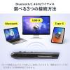 ペン型マウス Bluetooth ワイヤレス USB A USB-C接続 充電式 クリップ付き レッド