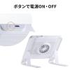 【アウトレット】ノートパソコンクーラー アルミ ペルチェ素子 冷却台 15.6インチ対応 USB給電 6段階角度調節 ストッパー付き