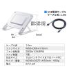 【アウトレット】ノートパソコンクーラー アルミ ペルチェ素子 冷却台 15.6インチ対応 USB給電 6段階角度調節 ストッパー付き