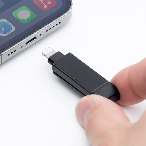 Lightning & USB-A USBメモリ 64GB MFi認証品 iPhone iPad Android