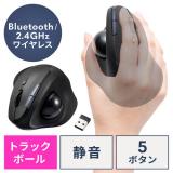 【新発売特価】トラックボールマウス エルゴマウス 静音マウス コンボマウス 2.4GHz Bluetooth　5ボタン 充電式