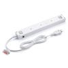 【アウトレット】消費電力が見える電源タップ 6個口 1.5m 個別スイッチ 雷ガード マグネットつき