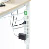 【アウトレット】消費電力が見える電源タップ 6個口 1.5m 個別スイッチ 雷ガード マグネットつき