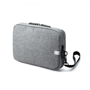【アウトレット】薄型ガジェットポーチ Mサイズ グレー
