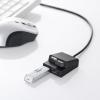 【アウトレット】USB3.0+USB2.0コンボハブ カードリーダー付き(USB3.0/1ポート・USB2.0/2ポート・ブラック)