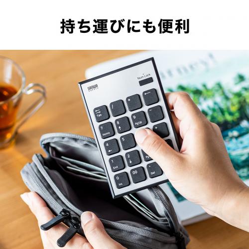 ワイヤレステンキー 無線 モバイル 持ち運び 薄型 小型 パンタグラフ