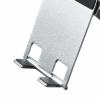 薄型 スマートフォン タブレットスタンド 折りたたみ式 角度 高さ調整　シルバー