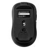 小型ワイヤレスマウス 2.4GHzレシーバー USB-C充電式 戻る/進む 5ボタン 静音 無線 ラバーコーティング ブラック