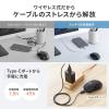 小型ワイヤレスマウス 2.4GHzレシーバー USB-C充電式 戻る/進む 5ボタン 静音 無線 ラバーコーティング ブルー