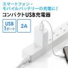 USB充電器 1ポート 2A コンパクト PSE取得 iPhone/Xperia充電対応