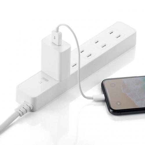 USB-ACアダプタ USB A×1 5V/2A 10W出力 PSE取得 ホワイト iPhone USB-ACアダプタ USB A×1 5V/2A 10W出力 PSE取得 ホワイト iPhone