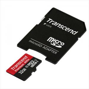 microSDHCカード 32GB Class10 UHS-1対応 400倍速 Premium SDカード変換アダプタ付き Nintendo  Switch 動作確認済 Transcend製【メモリダイレクト】