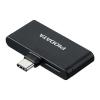 microSDカードリーダー USB-C接続 iPhone Androidバックアップ MFi認証品 iXflash ブラック